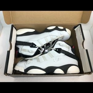 Nike Air Jordan 6 Rings Gray Black Pink Basketball Shoes Size 6.5Y Authentic